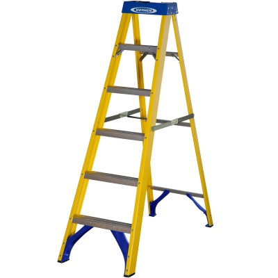 Werner GRP Fibreglass Swingback Stepladder